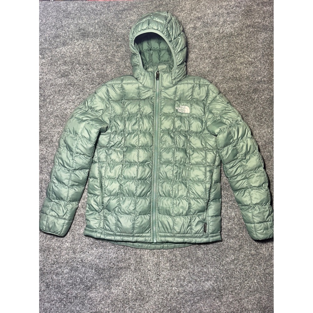 The North Face Boys ThermoBall Eco Hoodie Jacket Sage Green XL 14/16 NF0A84L0